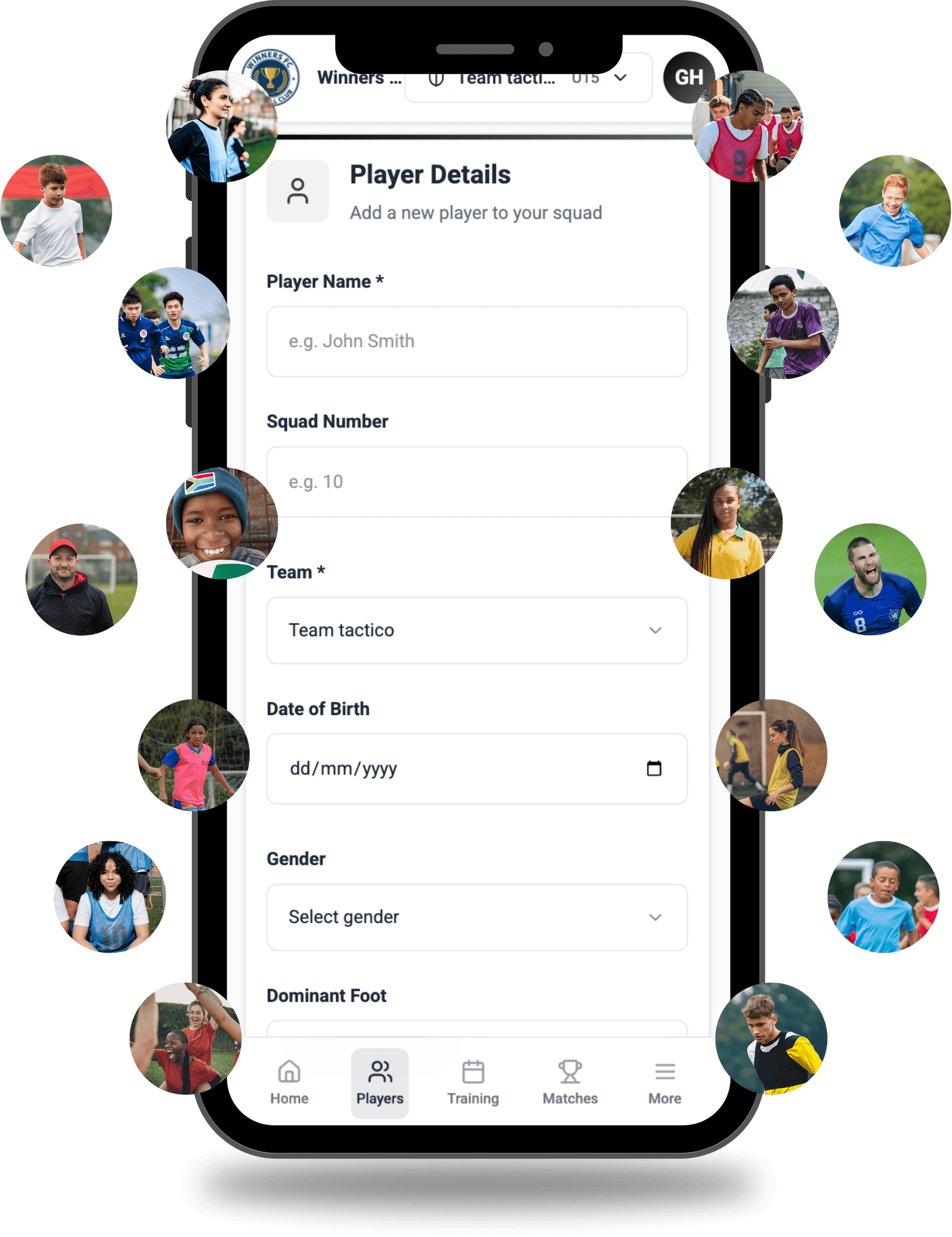 tactico player onboarding dashboard